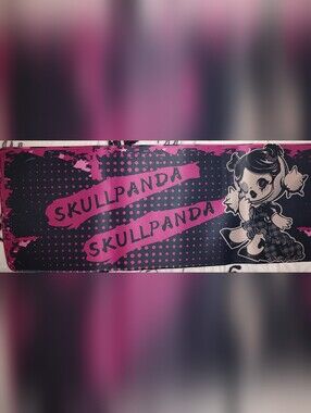New! SKULLPANDA Pink and Black Desk Mat/ Mouse Pad 12"X24"